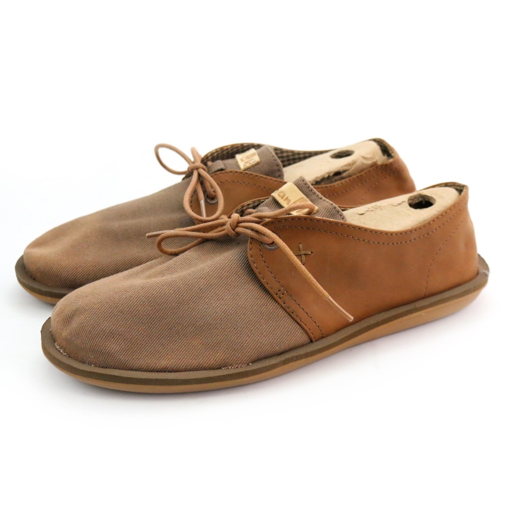 Sanuk Sidewalk Surfers Vegan Leather Unique Shoes